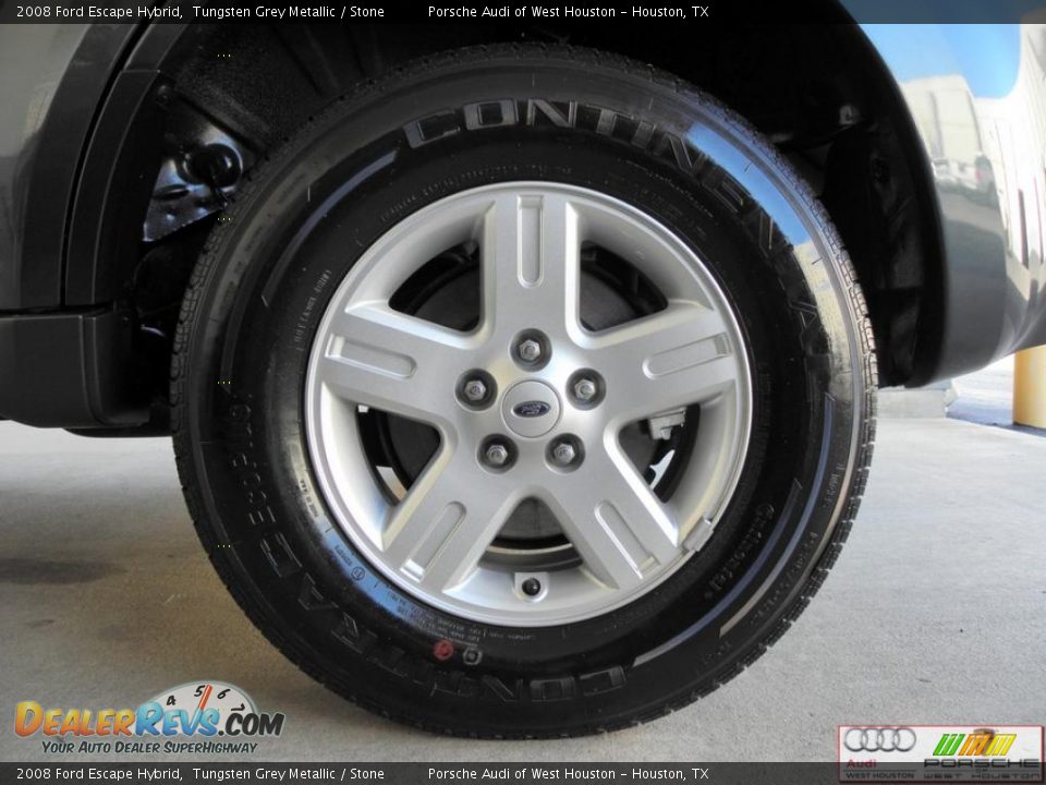 2008 Ford Escape Hybrid Tungsten Grey Metallic / Stone Photo #29