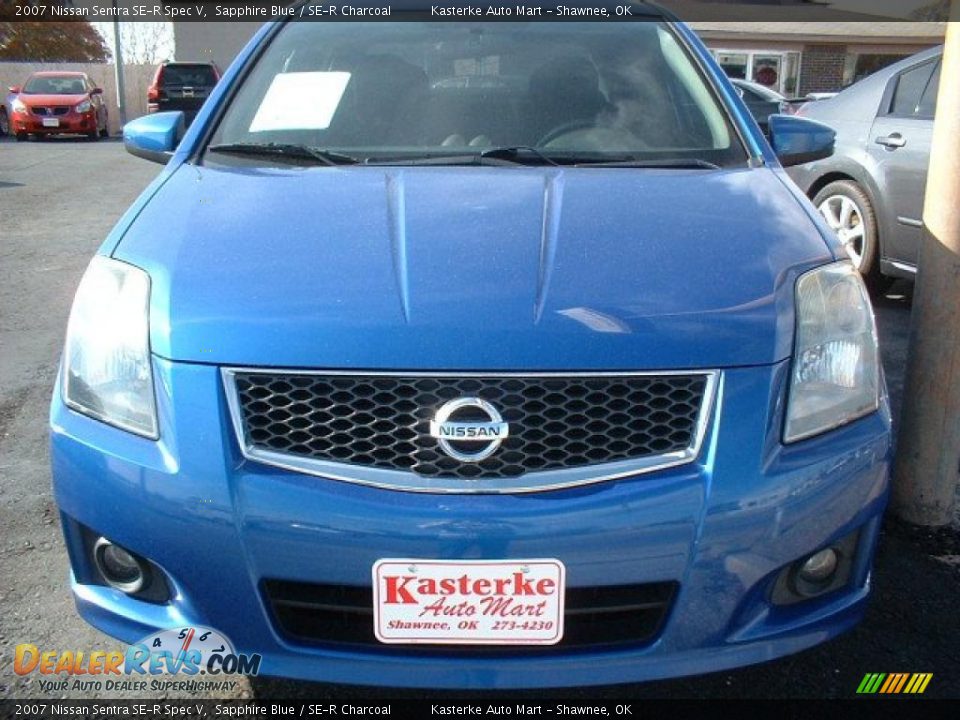 2007 Nissan Sentra SE-R Spec V Sapphire Blue / SE-R Charcoal Photo #2