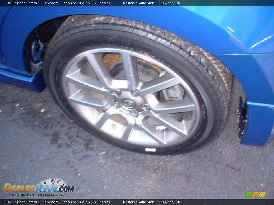 2007 Nissan Sentra SE-R Spec V Sapphire Blue / SE-R Charcoal Photo #6