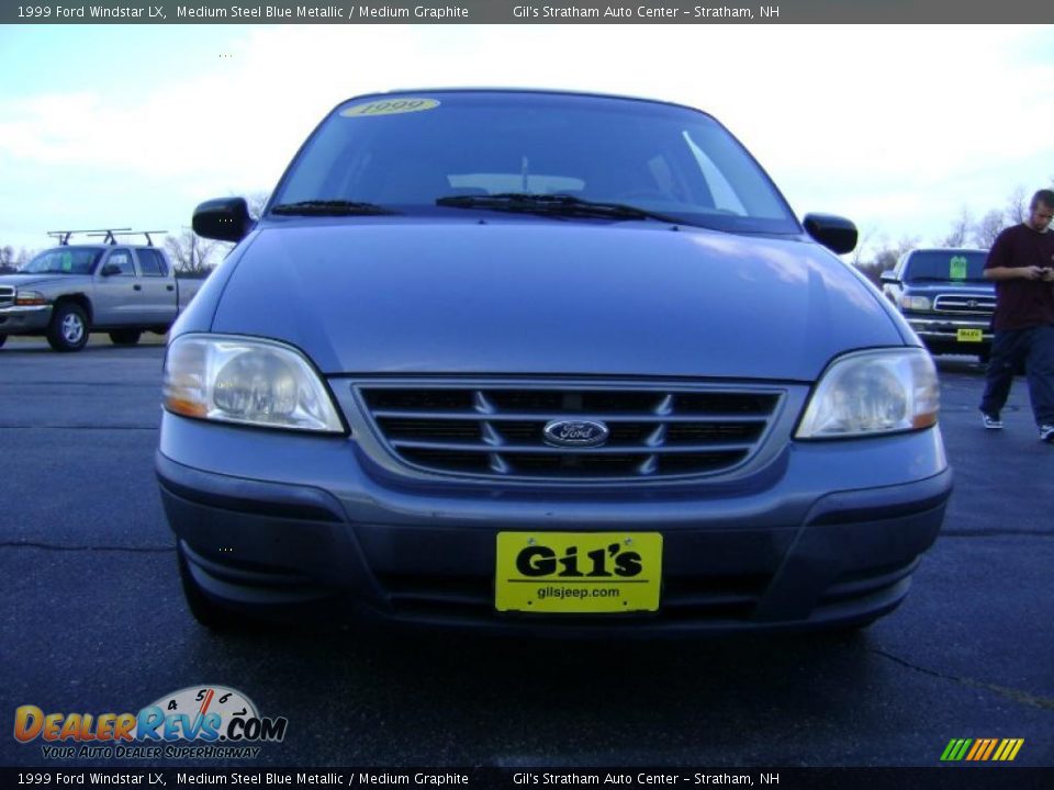 1999 Ford Windstar LX Medium Steel Blue Metallic / Medium Graphite Photo #2