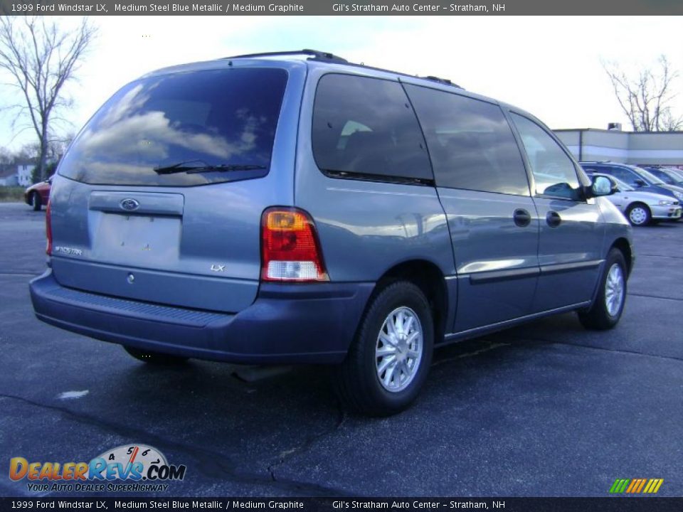 1999 Ford Windstar LX Medium Steel Blue Metallic / Medium Graphite Photo #7