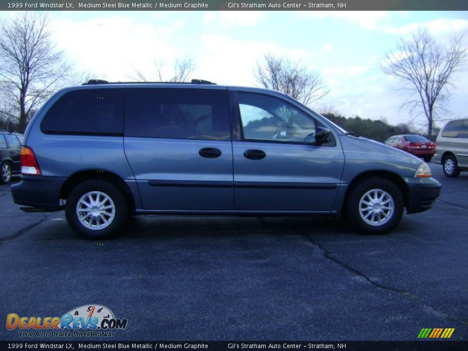 1999 Ford Windstar LX Medium Steel Blue Metallic / Medium Graphite Photo #8