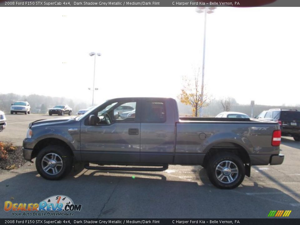 2008 Ford F150 STX SuperCab 4x4 Dark Shadow Grey Metallic / Medium/Dark Flint Photo #6