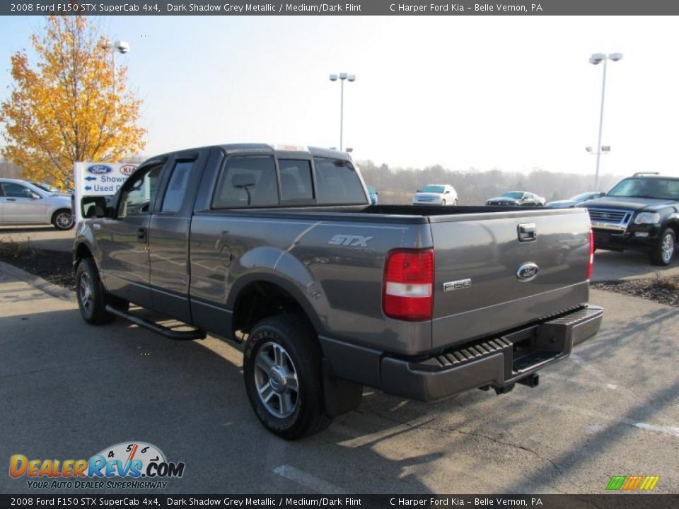 2008 Ford F150 STX SuperCab 4x4 Dark Shadow Grey Metallic / Medium/Dark Flint Photo #7