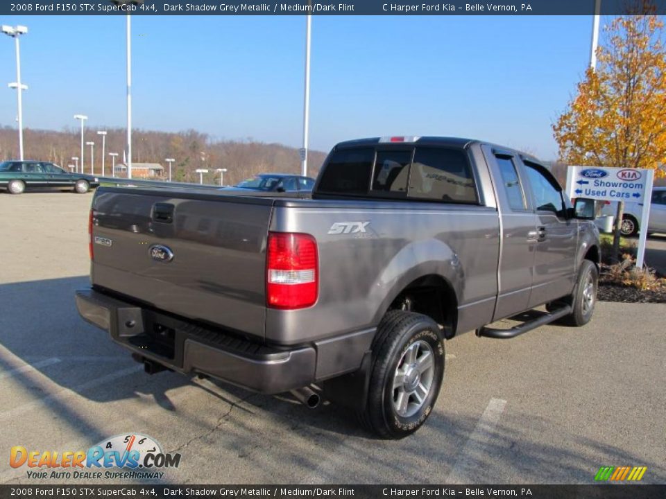 2008 Ford F150 STX SuperCab 4x4 Dark Shadow Grey Metallic / Medium/Dark Flint Photo #9