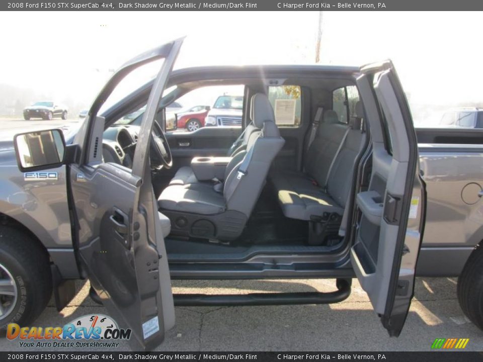 2008 Ford F150 STX SuperCab 4x4 Dark Shadow Grey Metallic / Medium/Dark Flint Photo #13