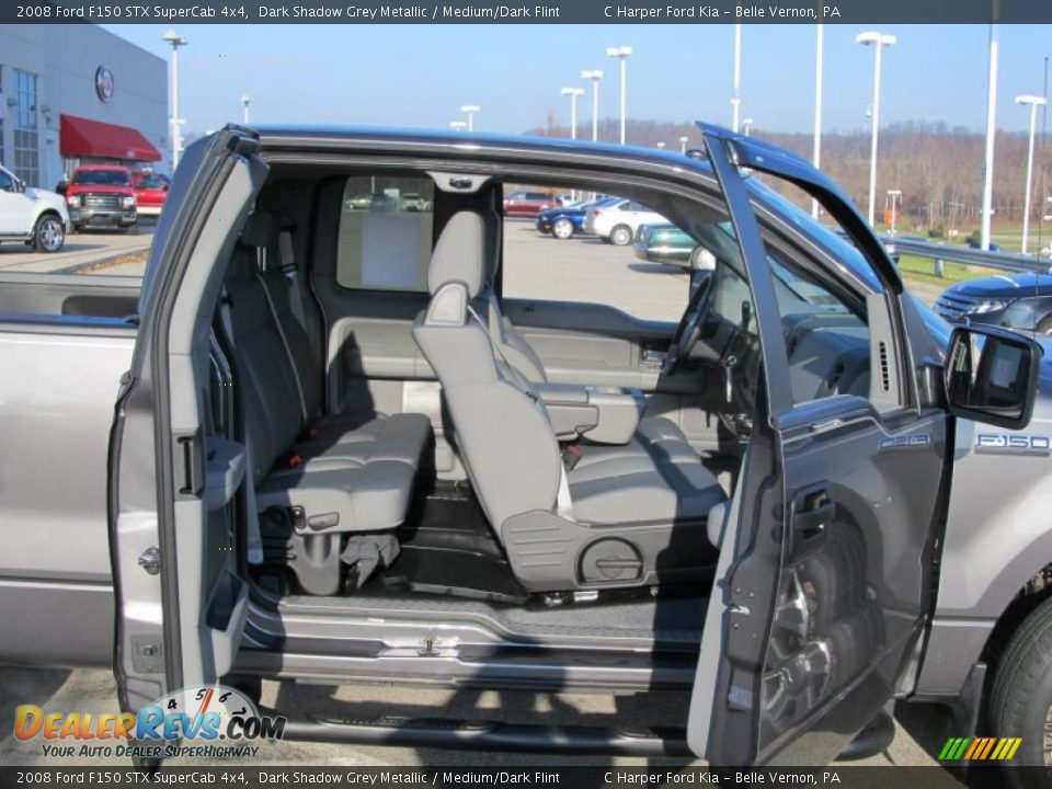 2008 Ford F150 STX SuperCab 4x4 Dark Shadow Grey Metallic / Medium/Dark Flint Photo #14