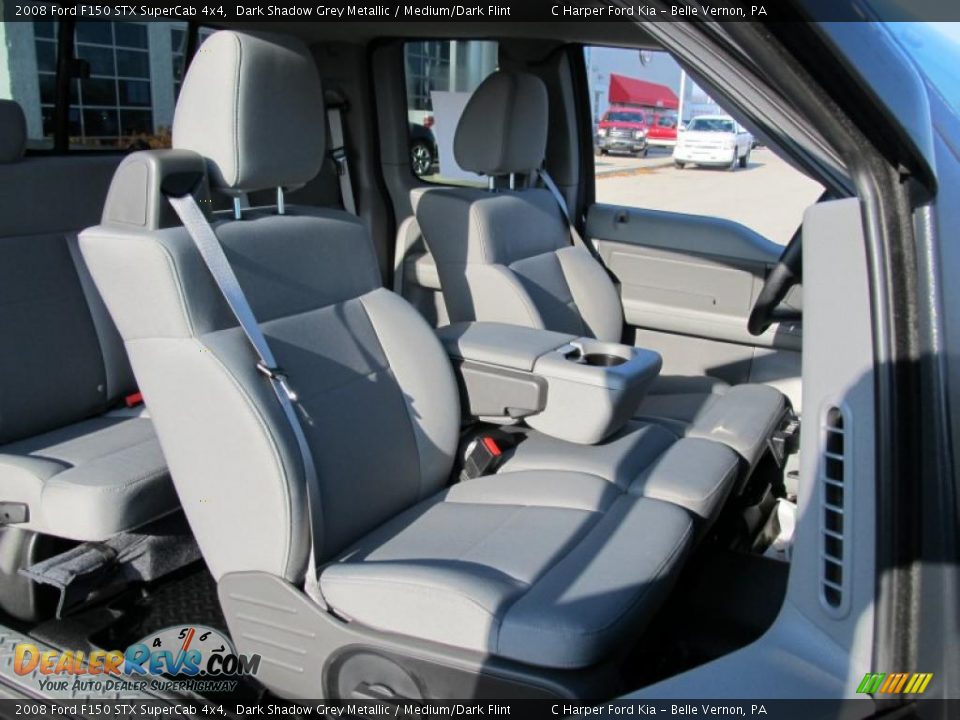 2008 Ford F150 STX SuperCab 4x4 Dark Shadow Grey Metallic / Medium/Dark Flint Photo #15