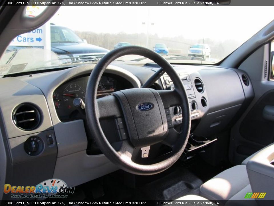 2008 Ford F150 STX SuperCab 4x4 Dark Shadow Grey Metallic / Medium/Dark Flint Photo #17