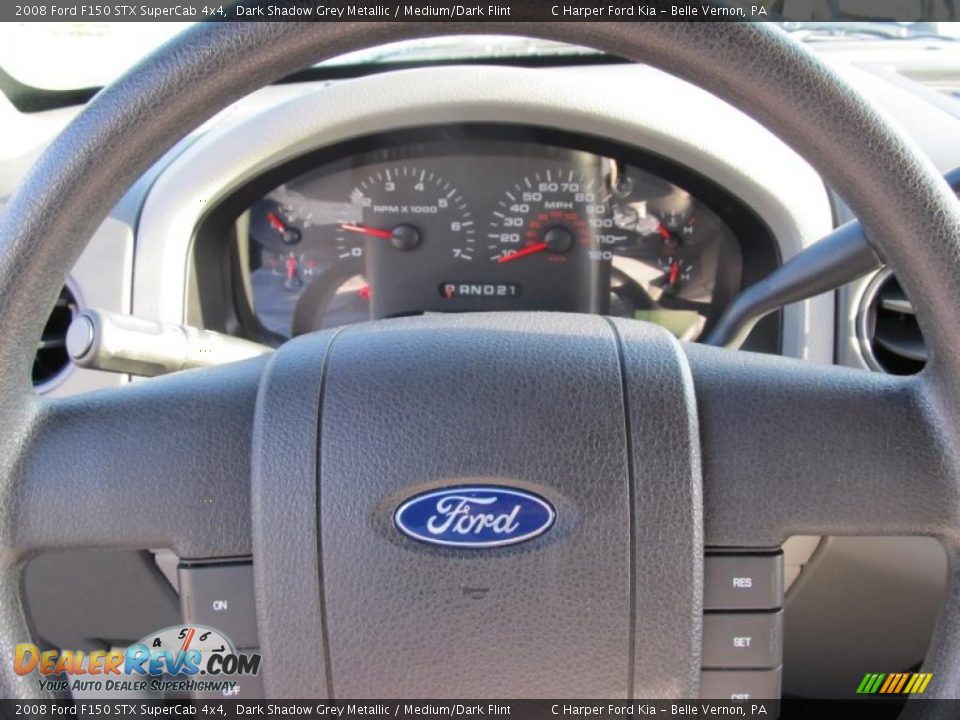 2008 Ford F150 STX SuperCab 4x4 Dark Shadow Grey Metallic / Medium/Dark Flint Photo #21