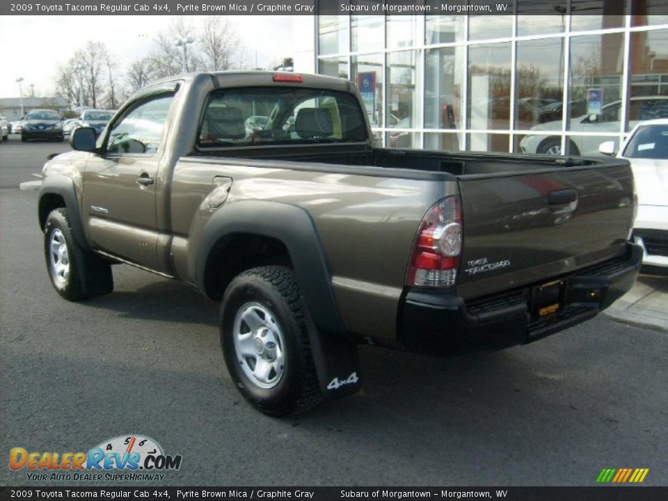 2009 Toyota Tacoma Regular Cab 4x4 Pyrite Brown Mica / Graphite Gray Photo #7