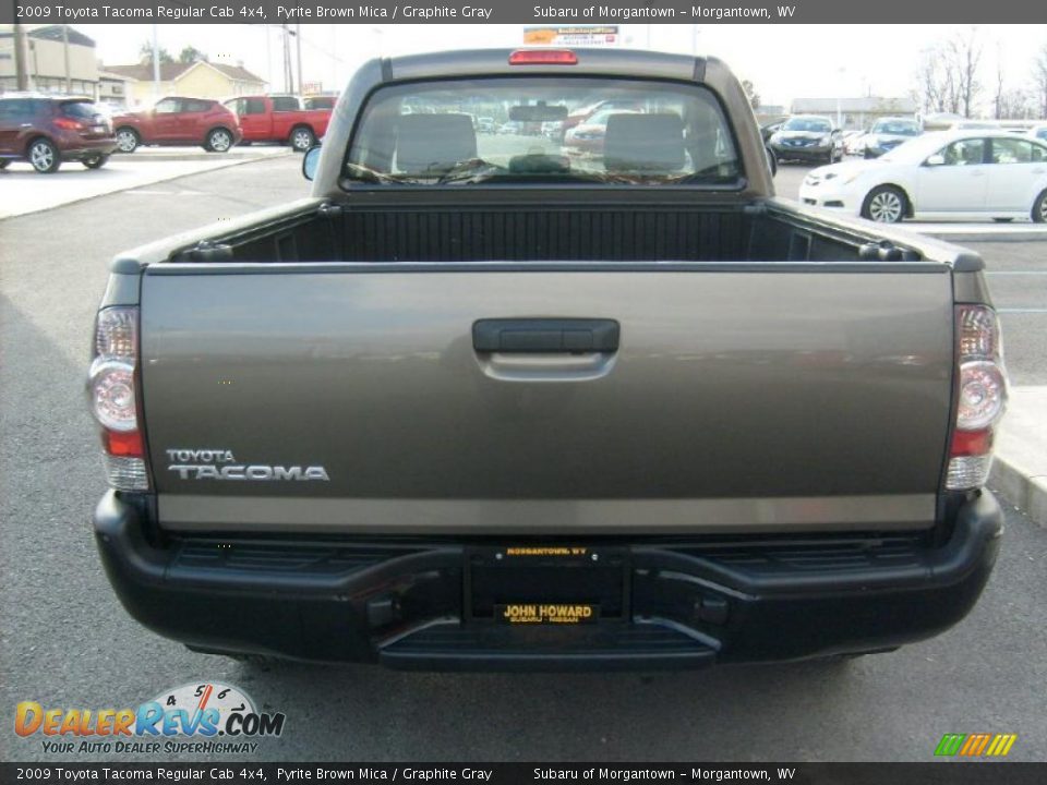 2009 Toyota Tacoma Regular Cab 4x4 Pyrite Brown Mica / Graphite Gray Photo #8