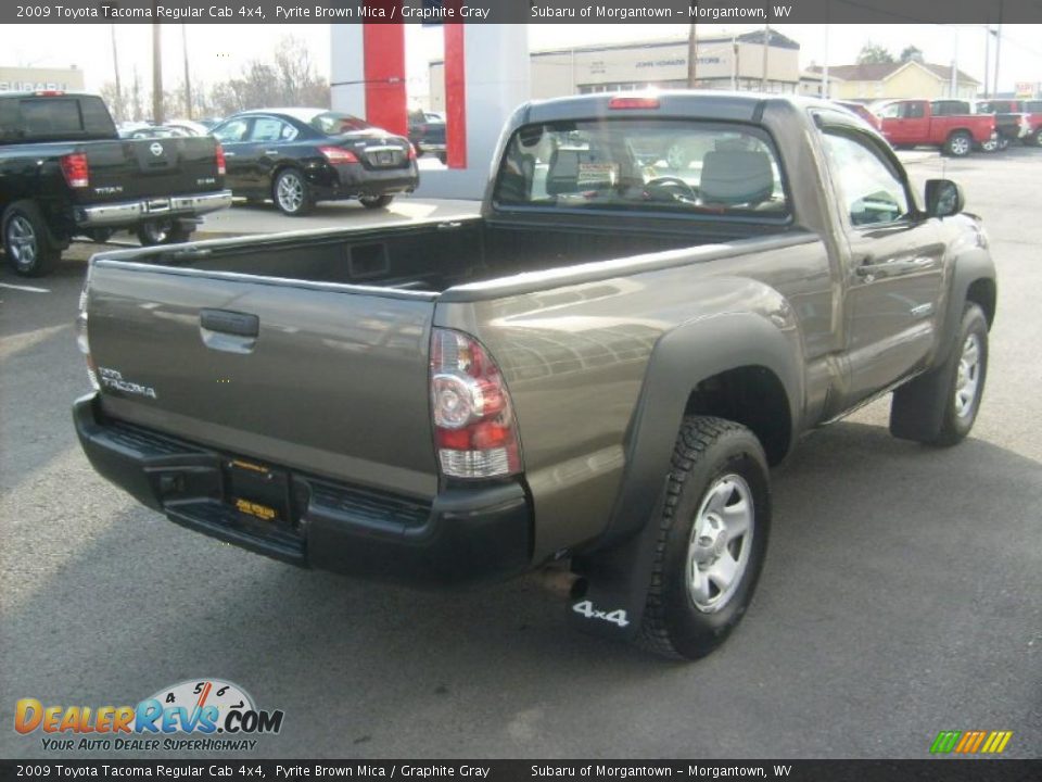 2009 Toyota Tacoma Regular Cab 4x4 Pyrite Brown Mica / Graphite Gray Photo #9