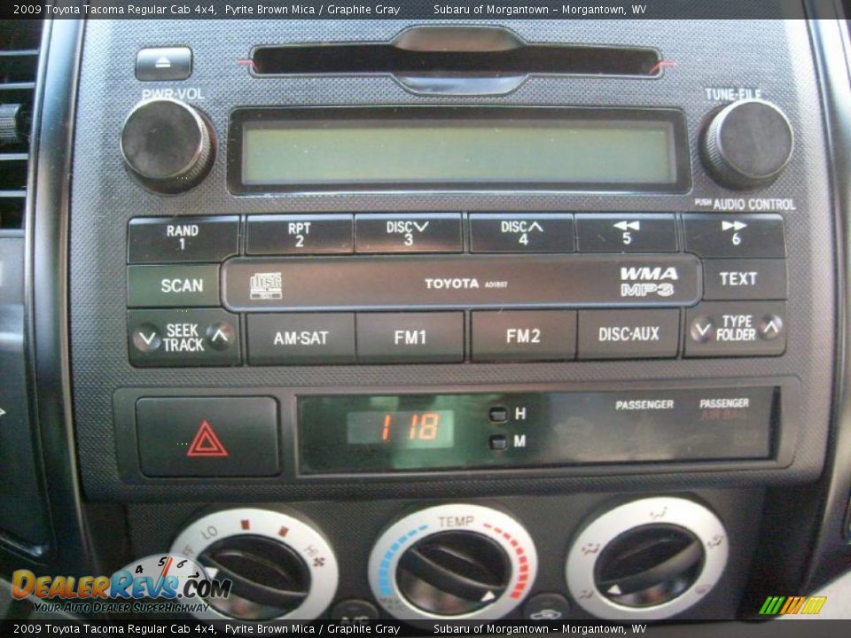 Controls of 2009 Toyota Tacoma Regular Cab 4x4 Photo #19