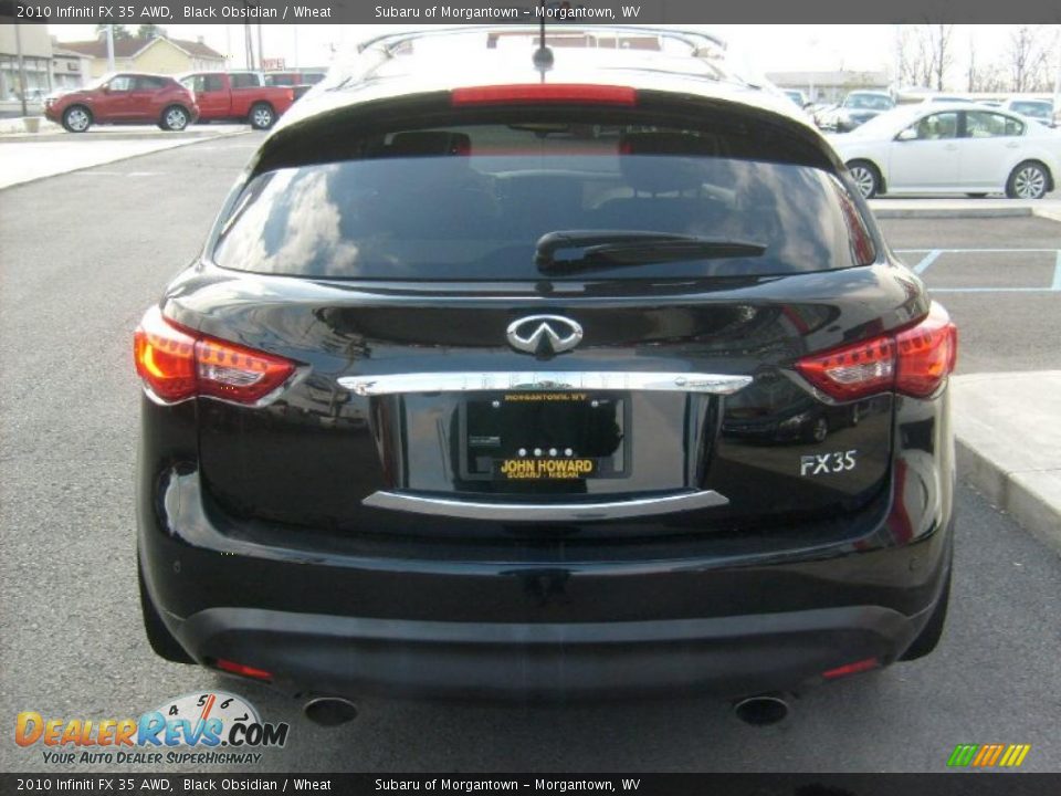 2010 Infiniti FX 35 AWD Black Obsidian / Wheat Photo #8