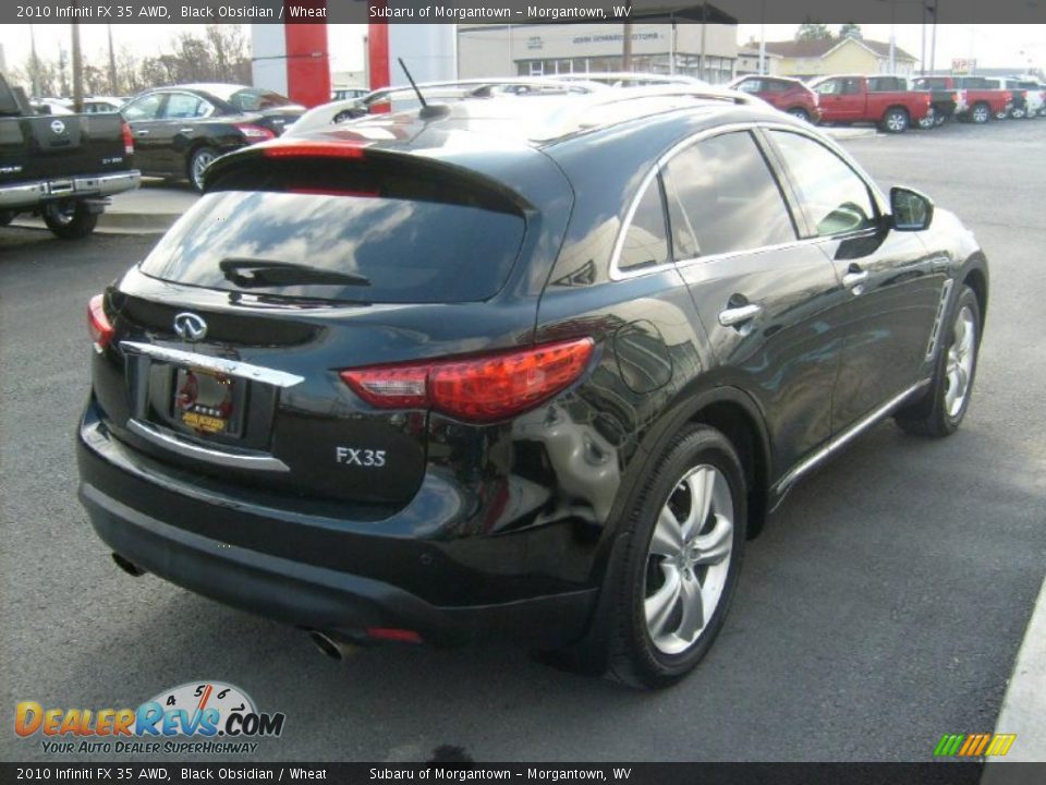 2010 Infiniti FX 35 AWD Black Obsidian / Wheat Photo #9