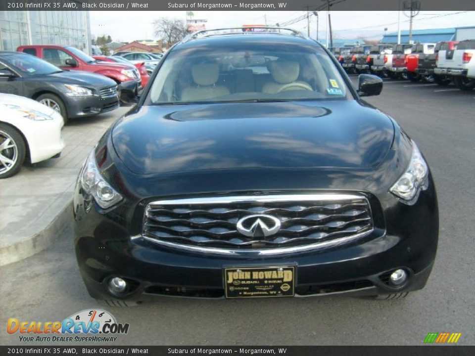 2010 Infiniti FX 35 AWD Black Obsidian / Wheat Photo #11