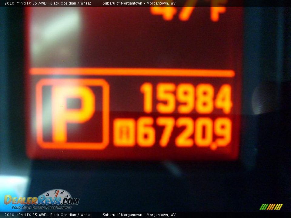 2010 Infiniti FX 35 AWD Black Obsidian / Wheat Photo #20