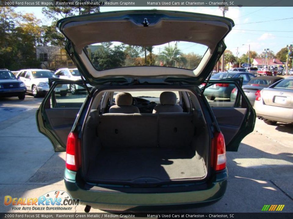 2000 Ford Focus SE Wagon Rainforest Green Metallic / Medium Graphite Photo #13