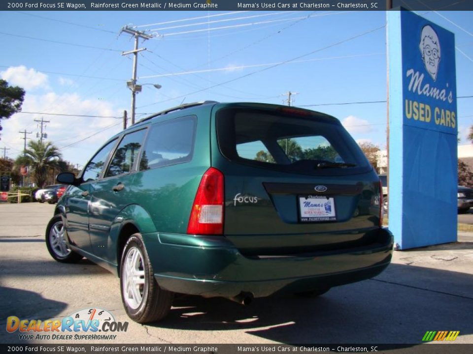 2000 Ford Focus SE Wagon Rainforest Green Metallic / Medium Graphite Photo #31