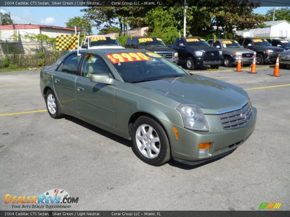 2004 Cadillac CTS Sedan Silver Green / Light Neutral Photo #1
