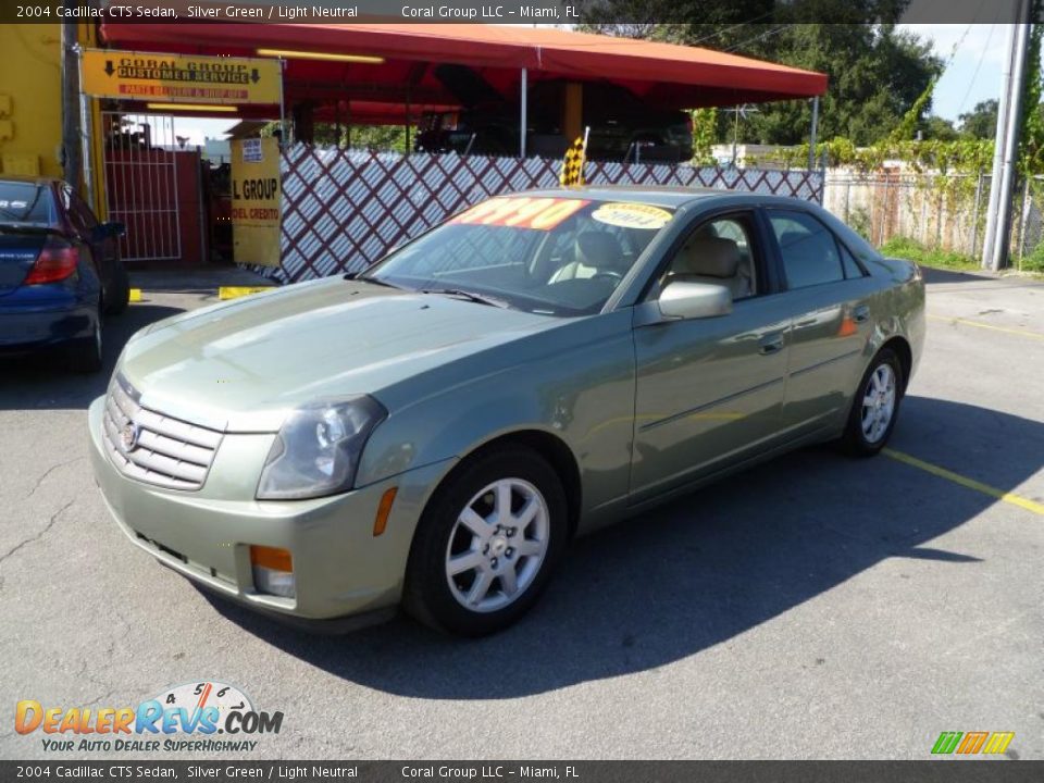 2004 Cadillac CTS Sedan Silver Green / Light Neutral Photo #3