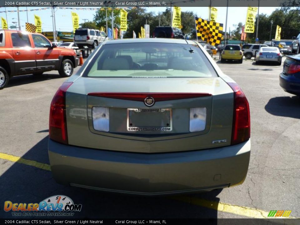 2004 Cadillac CTS Sedan Silver Green / Light Neutral Photo #5