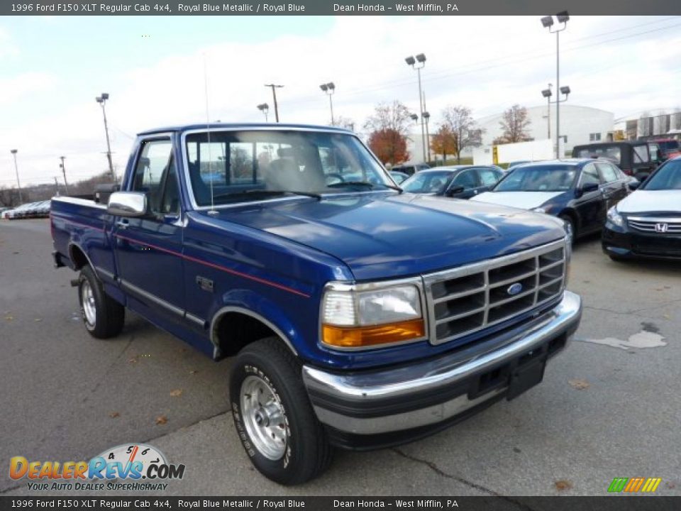 Royal Blue Metallic 1996 Ford F150 XLT Regular Cab 4x4 Photo #5