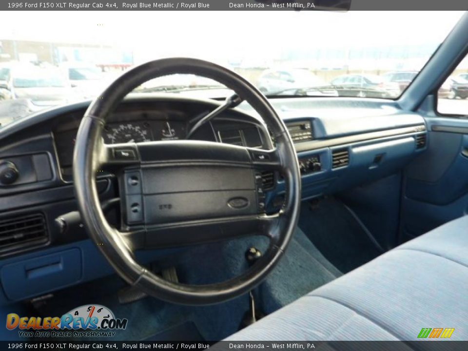 Blue Interior 1996 Ford F150 Xlt Regular Cab 4x4 Photo 9