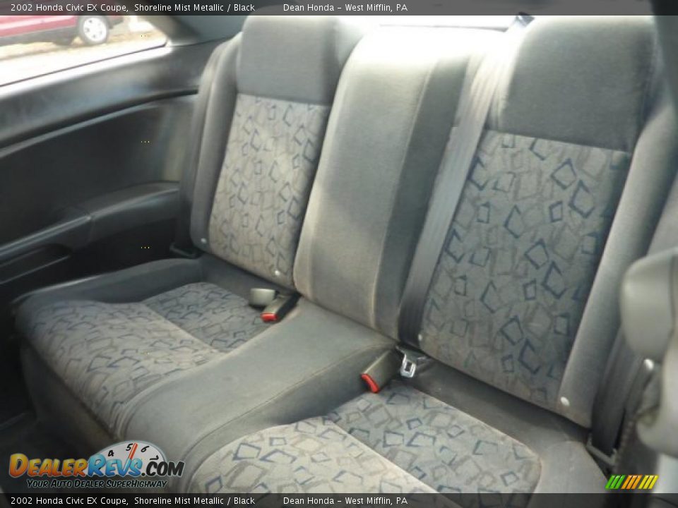 2002 Honda Civic EX Coupe Shoreline Mist Metallic / Black Photo #9