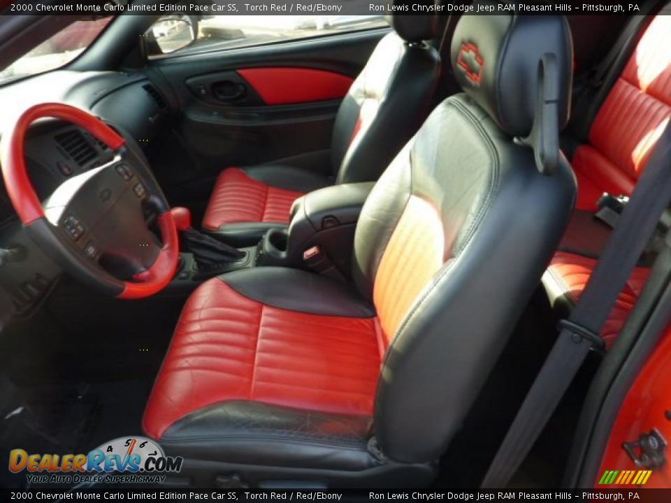 Red Ebony Interior 2000 Chevrolet Monte Carlo Limited