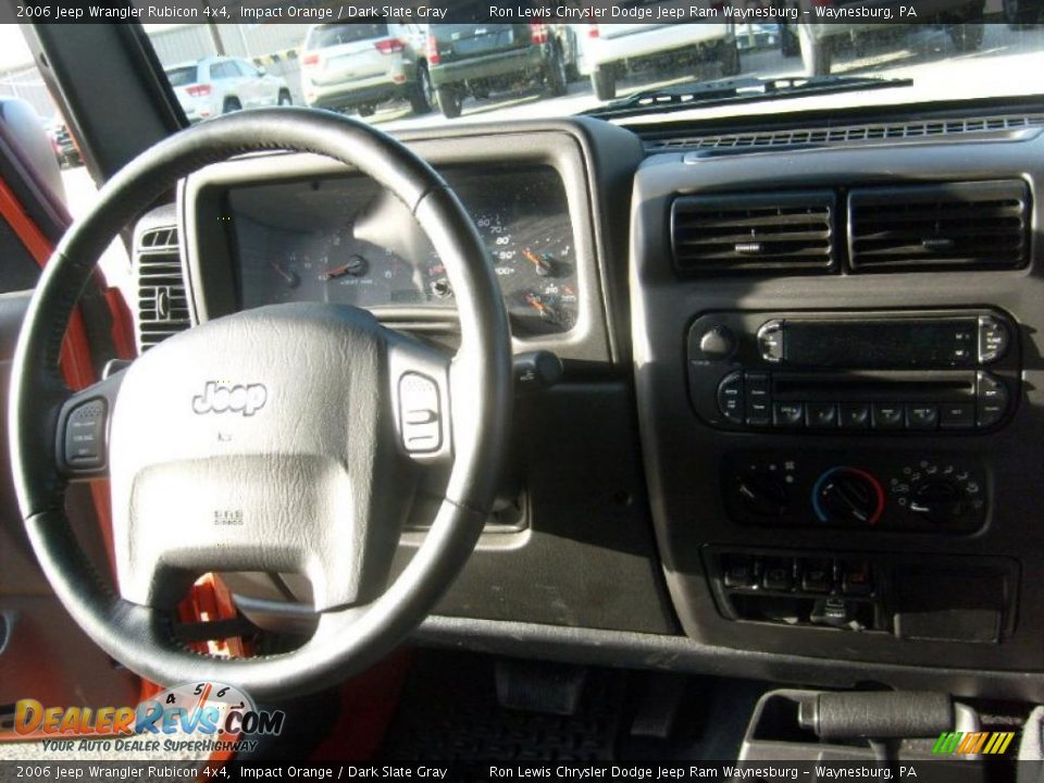 2006 Jeep Wrangler Rubicon 4x4 Impact Orange / Dark Slate Gray Photo #15