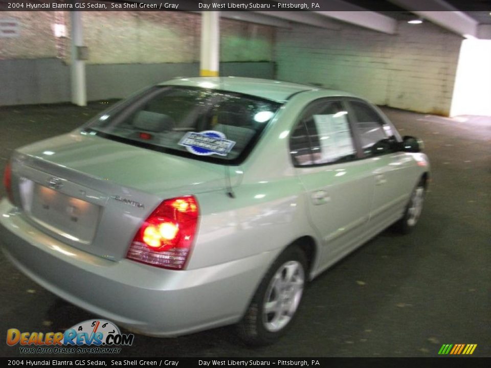 2004 Hyundai Elantra GLS Sedan Sea Shell Green / Gray Photo #5