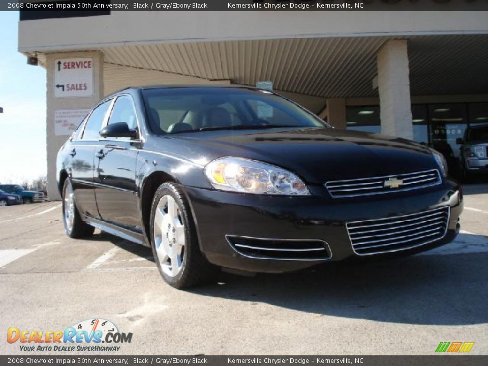 2008 Chevrolet Impala 50th Anniversary Black / Gray/Ebony Black Photo #1