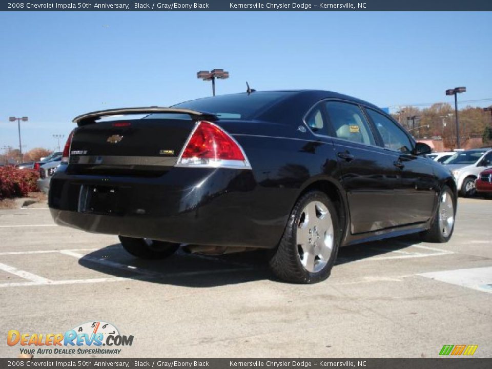 2008 Chevrolet Impala 50th Anniversary Black / Gray/Ebony Black Photo #3