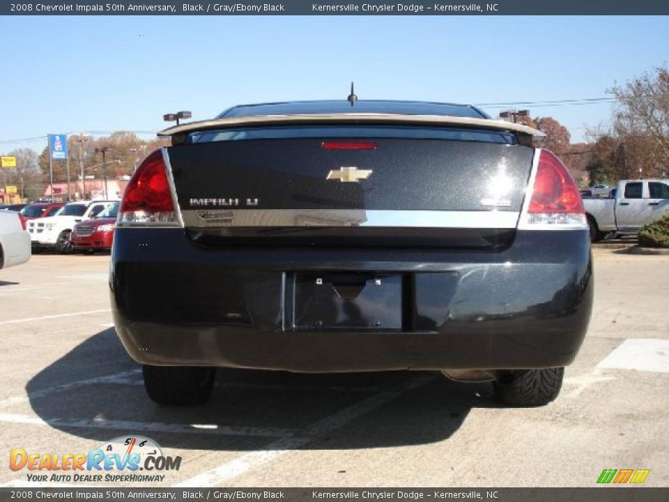 2008 Chevrolet Impala 50th Anniversary Black / Gray/Ebony Black Photo #4
