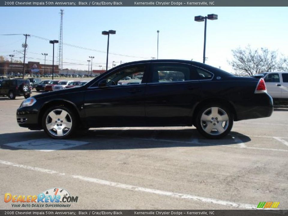 2008 Chevrolet Impala 50th Anniversary Black / Gray/Ebony Black Photo #6