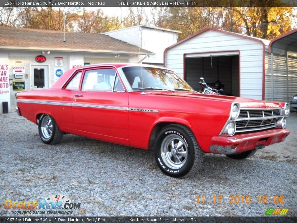 Red 1967 Ford Fairlane 500 XL 2 Door Hardtop Photo #1