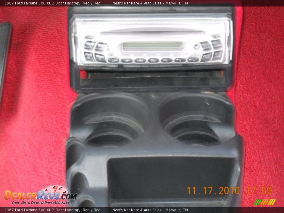 1967 Ford Fairlane 500 XL 2 Door Hardtop Red / Red Photo #25