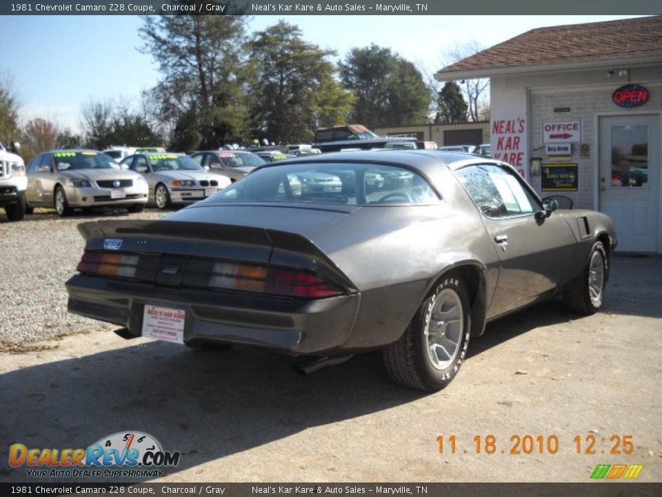 1981 Chevrolet Camaro Z28 Coupe Charcoal / Gray Photo #11