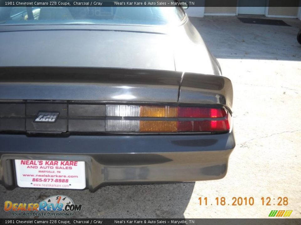 1981 Chevrolet Camaro Z28 Coupe Charcoal / Gray Photo #15