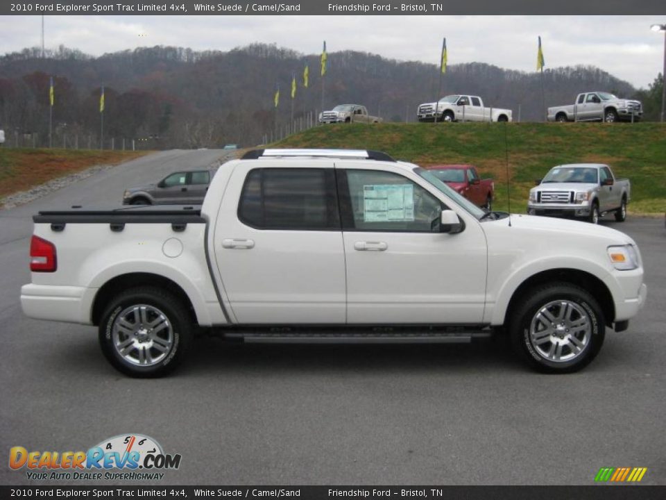 White Suede 2010 Ford Explorer Sport Trac Limited 4x4 Photo #5