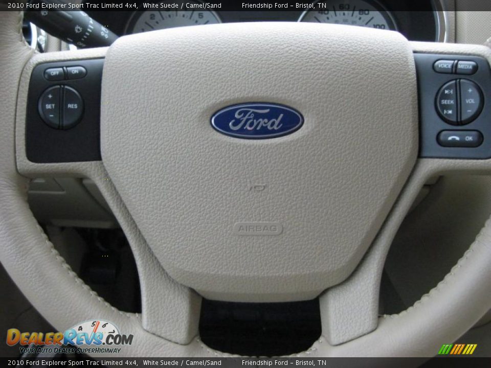 2010 Ford Explorer Sport Trac Limited 4x4 Steering Wheel Photo #28