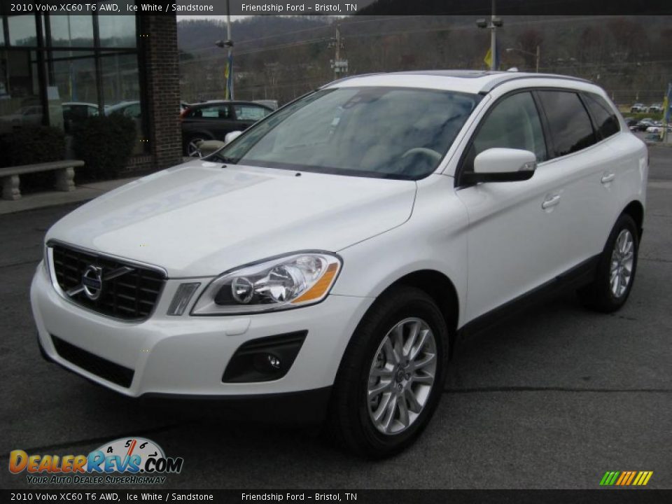 2010 Volvo XC60 T6 AWD Ice White / Sandstone Photo #2