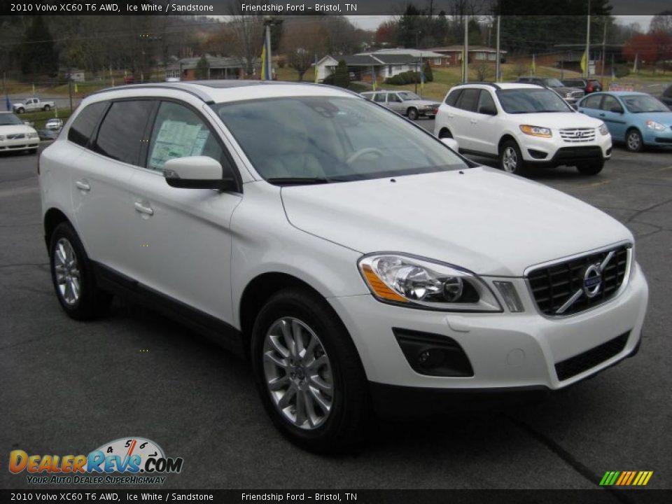 2010 Volvo XC60 T6 AWD Ice White / Sandstone Photo #4