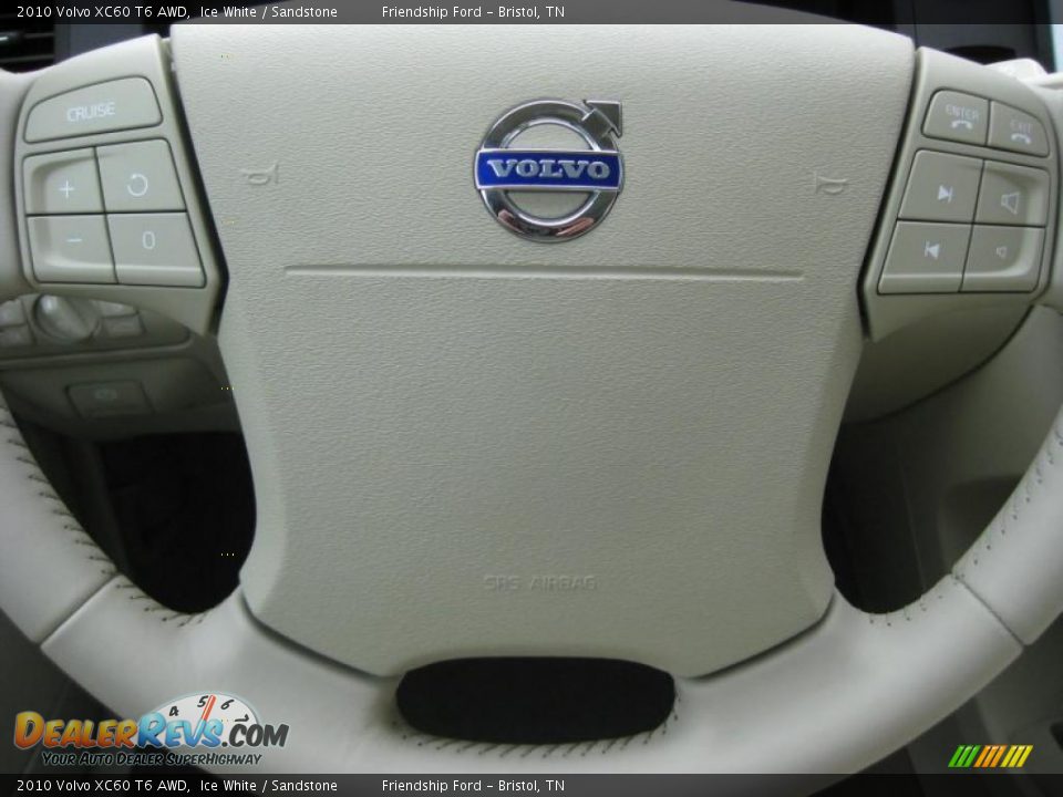 2010 Volvo XC60 T6 AWD Ice White / Sandstone Photo #27