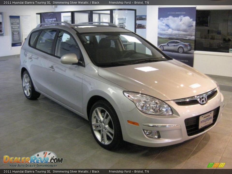2011 Hyundai Elantra Touring SE Shimmering Silver Metallic / Black Photo #4