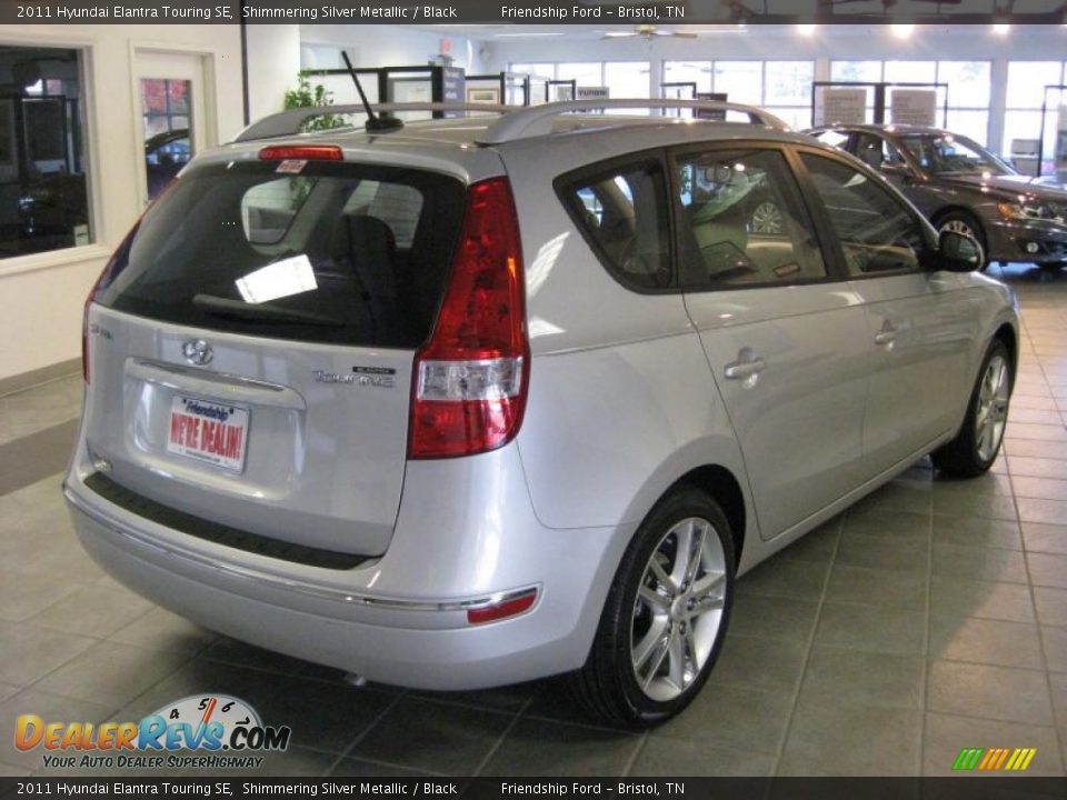 2011 Hyundai Elantra Touring SE Shimmering Silver Metallic / Black Photo #6