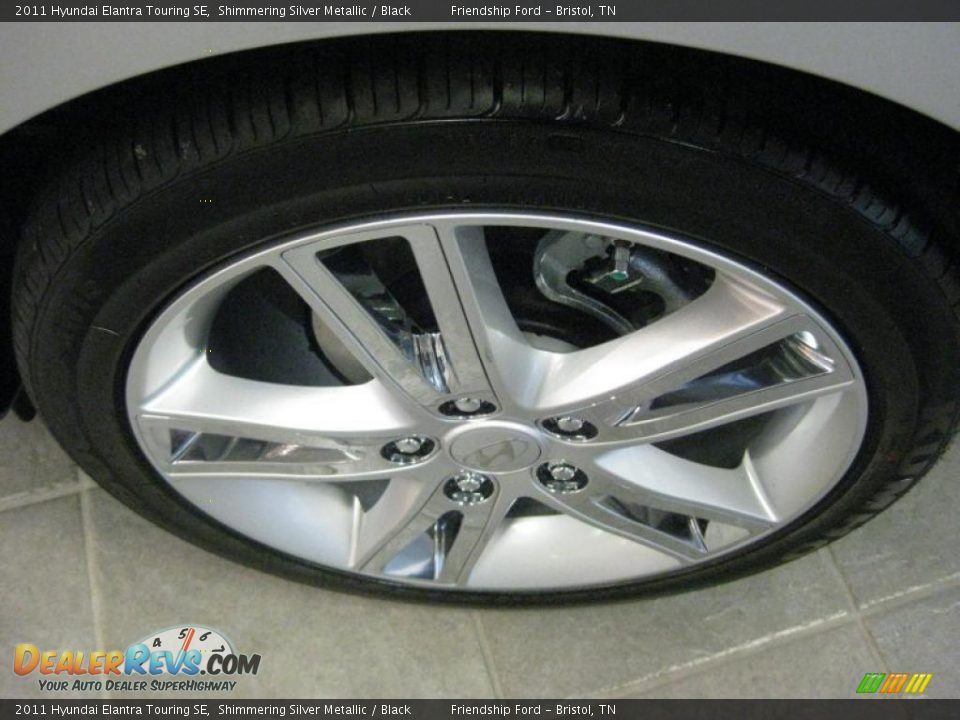 2011 Hyundai Elantra Touring SE Shimmering Silver Metallic / Black Photo #9