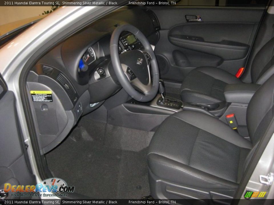 Black Interior - 2011 Hyundai Elantra Touring SE Photo #12